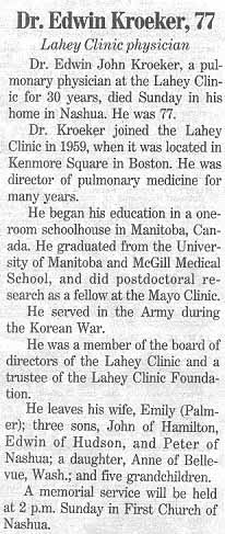 Boston Globe long obituary